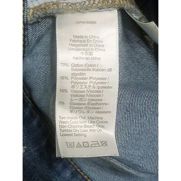 Madewell Jeans Women Size 32 Skinny Flare High Rise Stretch Blue Denim (35x31.5) - Picture 6 of 7